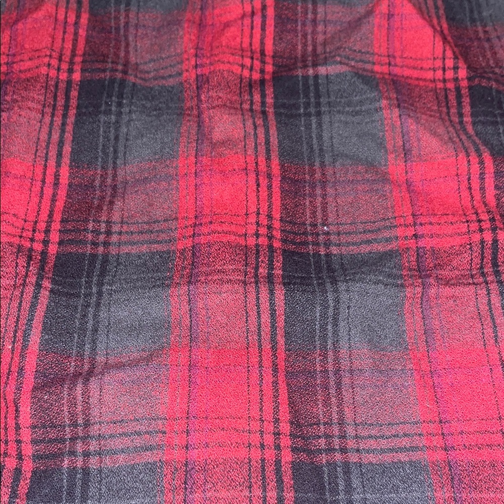 💎⭐️🌴 Ezekiel Black and Red Plaid Casual Shirt - Picture 7 of 8